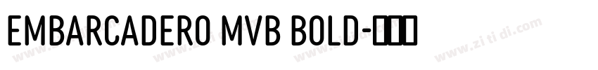 Embarcadero MVB Bold字体转换